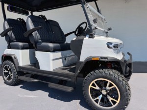 White TEKO TROPHY Lithium Golf Car2